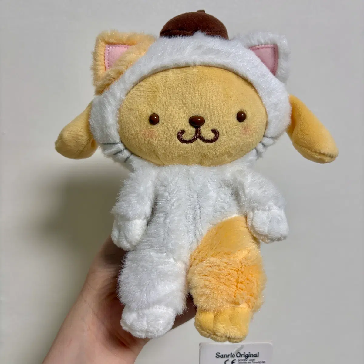 산리오 폼폼푸린 네코 고양이 인형
