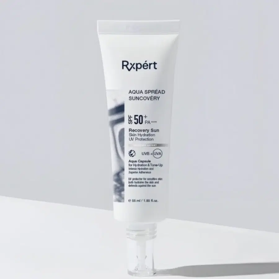 미개봉)알엑스퍼트 아쿠아 선커버리 55ml SPF50+ PA+++
