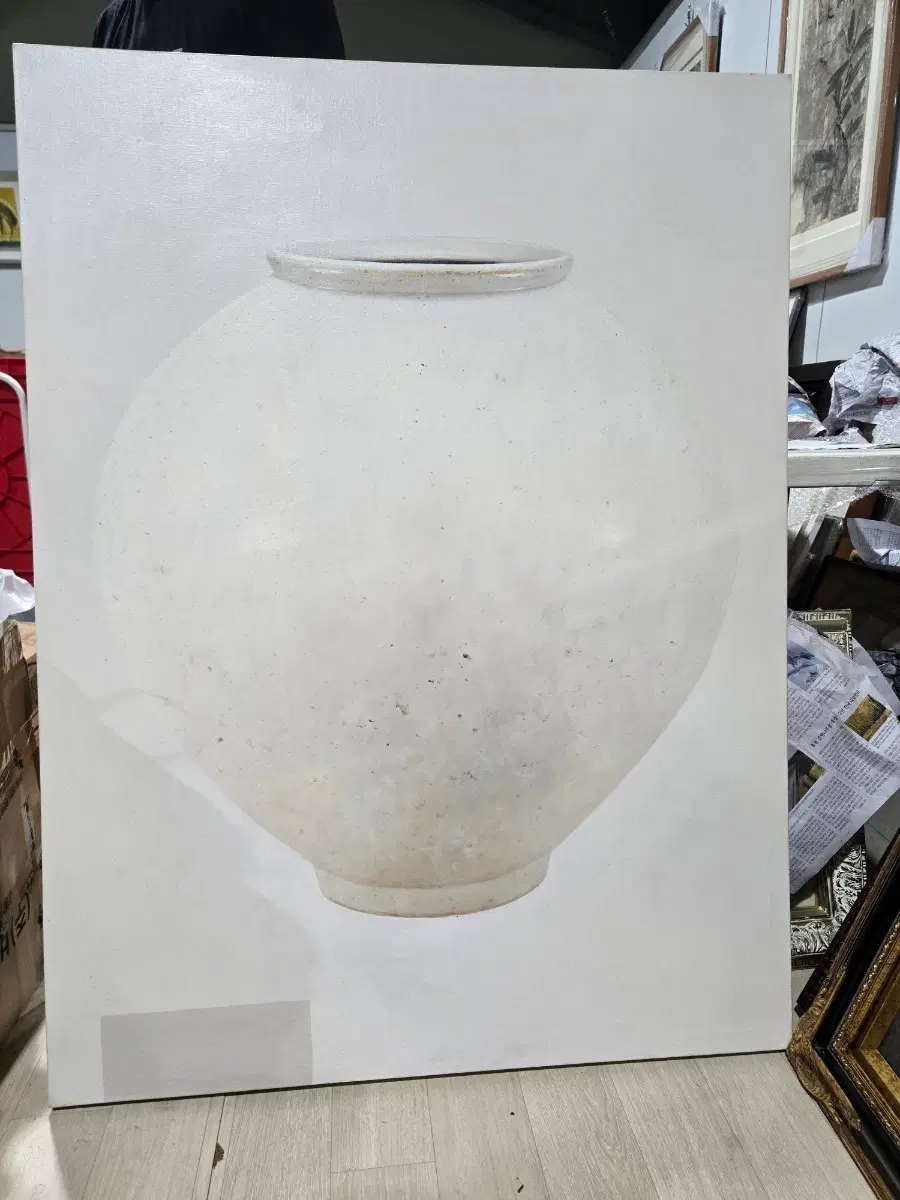고재권 화가 달항아리