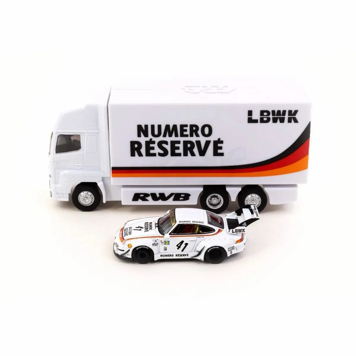 타막웍스 포르쉐 993 RWB LBWK 누메로 리저브 41 세트 다이캐스트