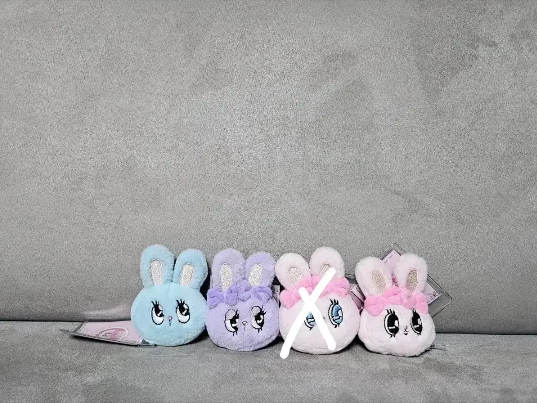 정품 에스더버니 리본버니 얼굴 6cm 키링 인형
