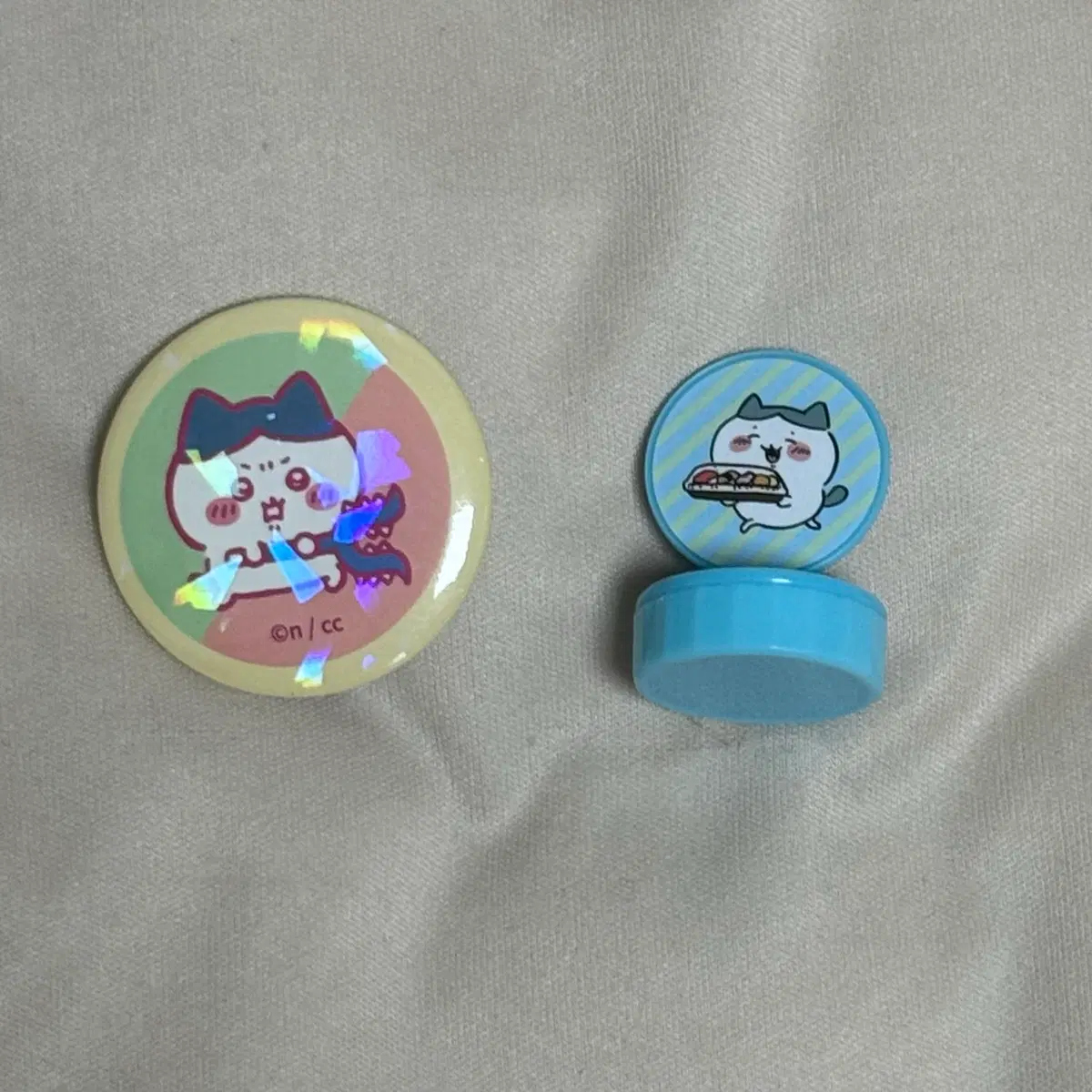 치이카와 하치와레 뱃지 도장