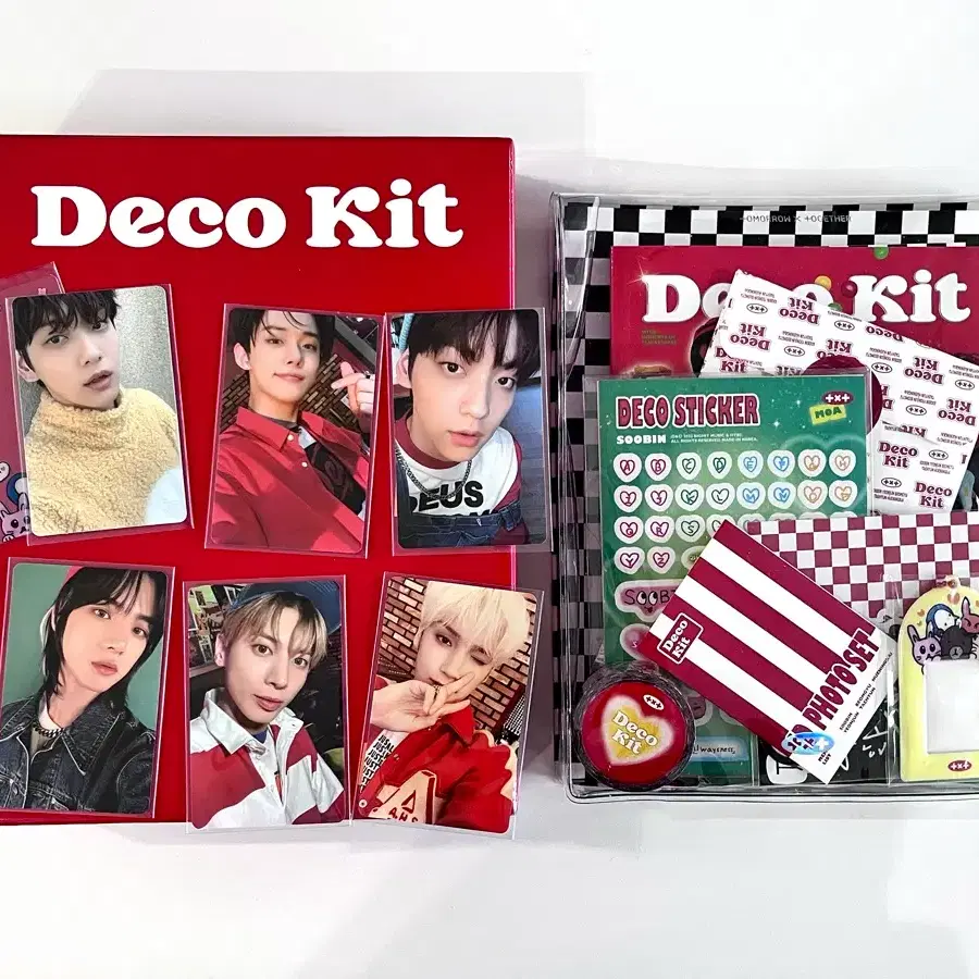 투바투 연준 수빈 범규 태현 휴닝 2022 데코키트 Deco Kit 미사용 포카포함 풀세트 양도