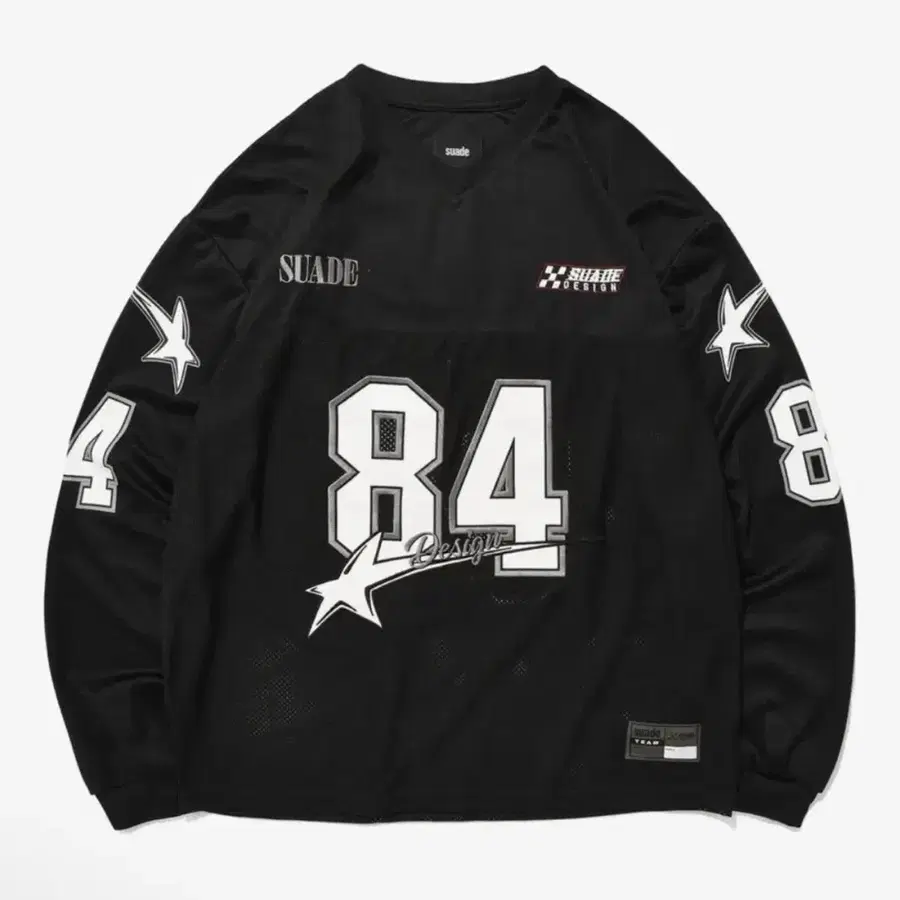 스웨이드 84 레이싱 긴팔 티셔츠 블랙 XL
