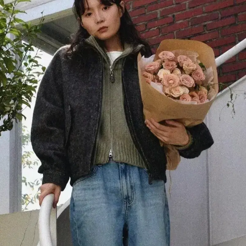 노멜렛 노맬렛 nomelet villa 빌라 니트 집업