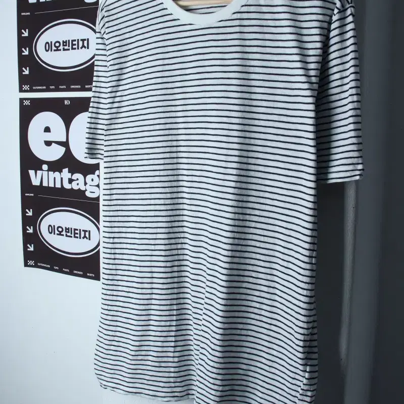 (XL-2XL) 자주 반팔 티셔츠 빅사이즈 화이트 올드스쿨-H36450