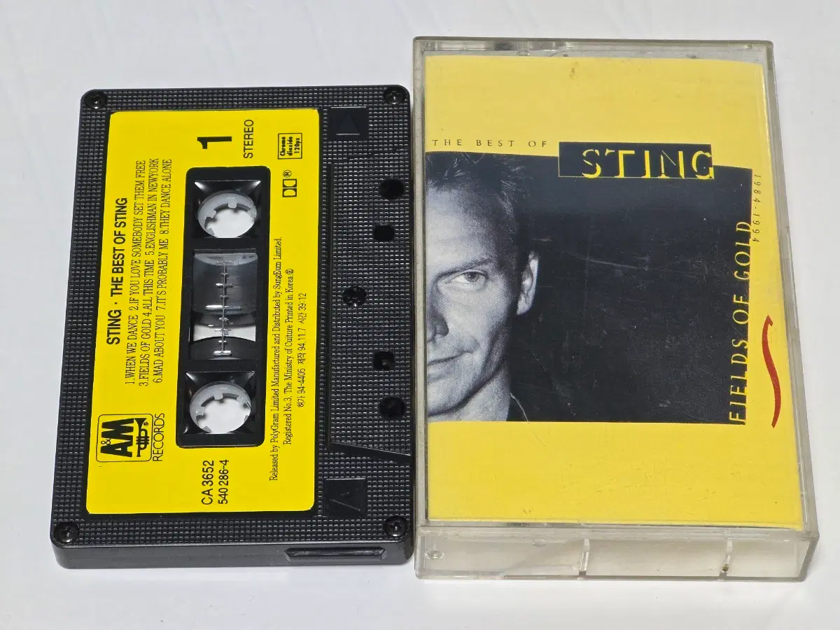 Sting (스팅) - Fields Of Gold: The Best Of Sting 카세트테이프