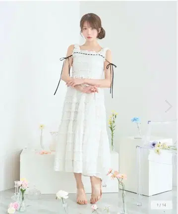 rosemuse 로제뮤즈 컷 소 레이스 드레스 원피스
