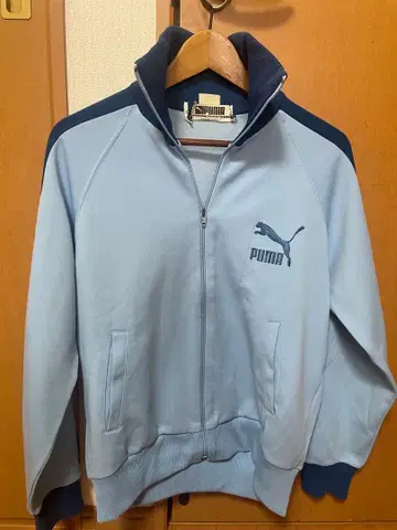구제 빈티지 PUMA 트랙 자켓 라이트 블루 L