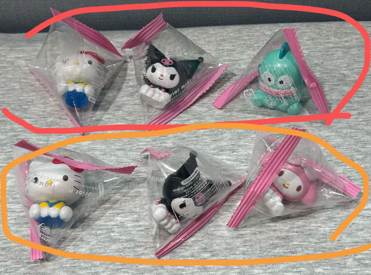 산리오 캐릭터즈 키티, 쿠로미, 마이멜로디, 한교동 미니피규어
