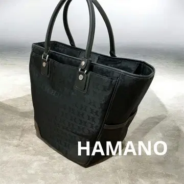 HAMANO 하마노 올 패턴 토트백 블랙 빅