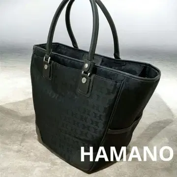 HAMANO 하마노 올 패턴 토트백 블랙 빅