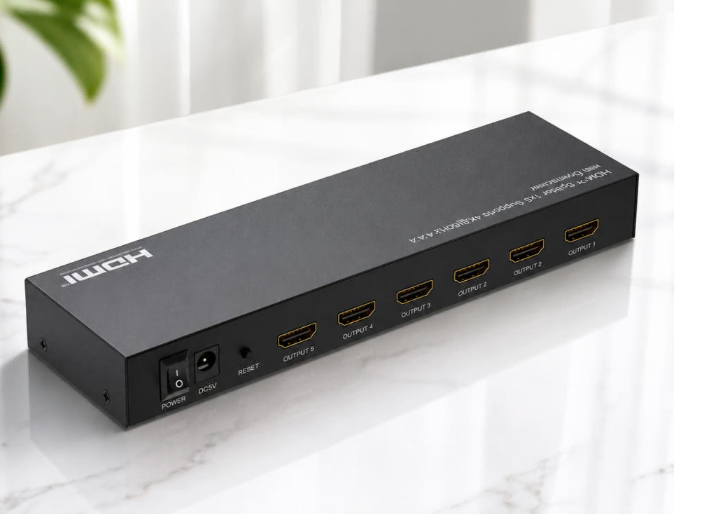 딜러가격(새제품)NETMATE NM-PTP18 모니터 분배기 8포트 HDMI 오디오 지원