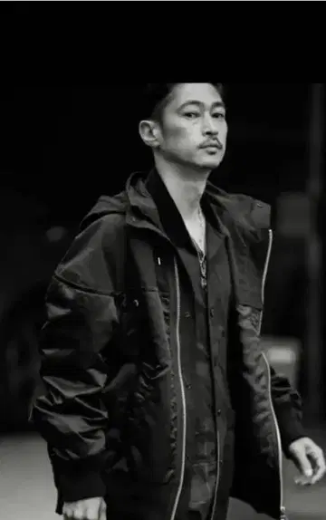 sacai 나일론 트윌x아웃도어 블루종 블랙2