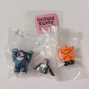 DAISUKE KONDO 아트 컬렉션 마스코트 피규어 3종 세트
