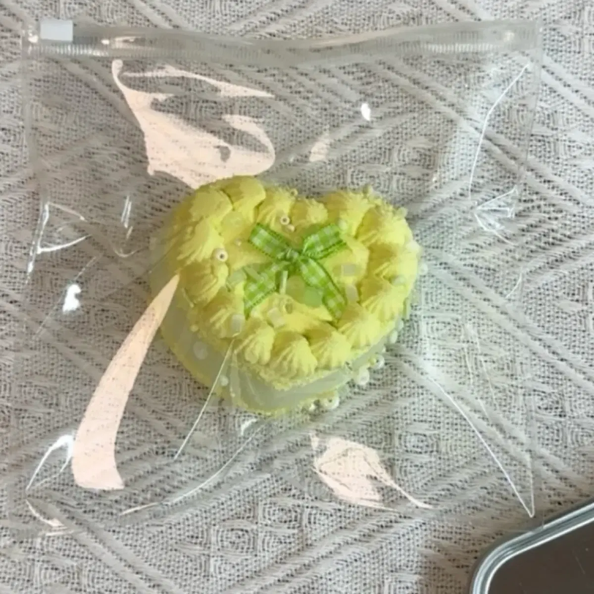 고퀄 레몬 하트케이크 새제품 말랑이