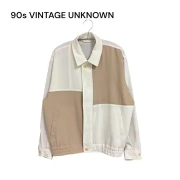 90s VINTAGE UNKNOWN 패치워크 자켓 스윙탑