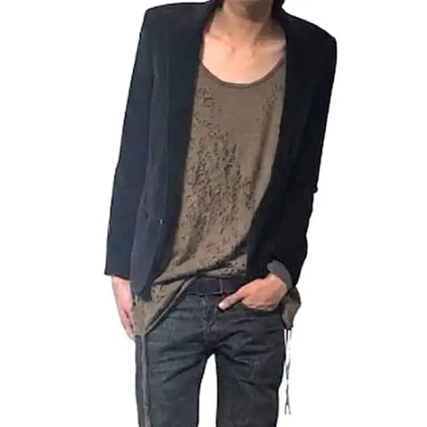 미하라야스히로 홀데미지 레이어드 반팔
