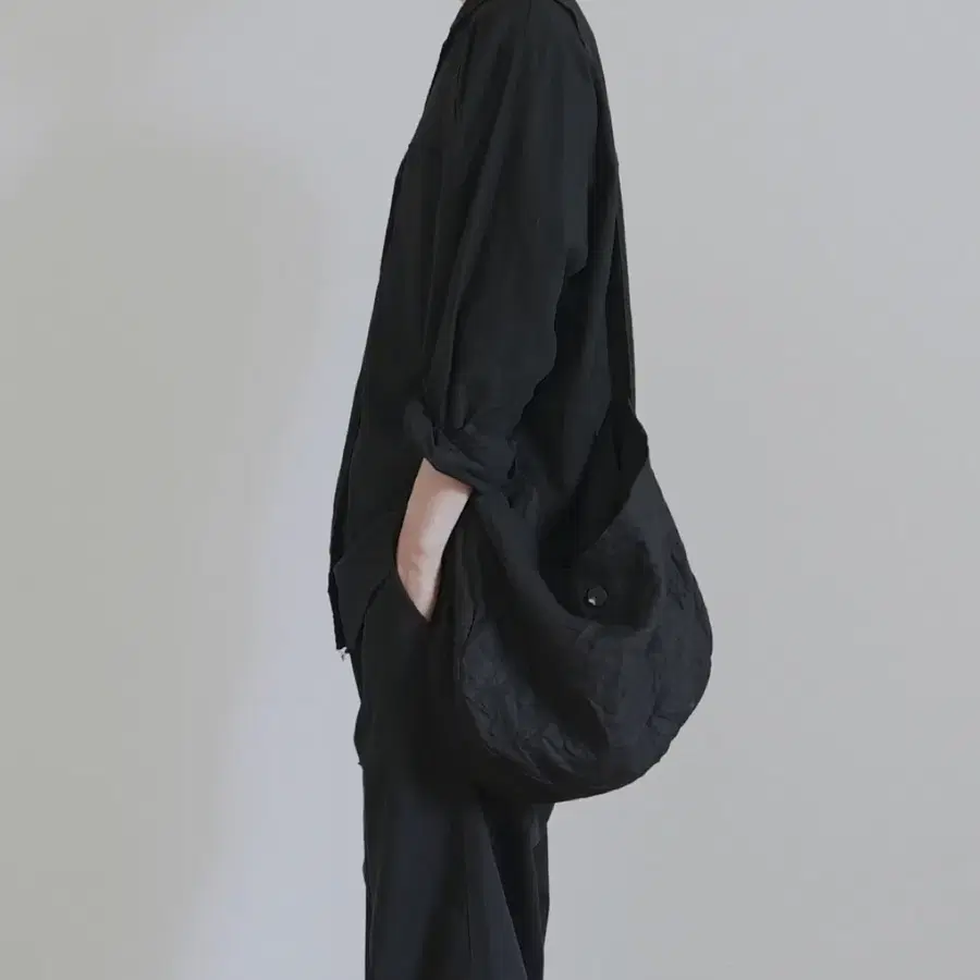 코큐 Kokyu linen sack back black kokyuu 린넨 백