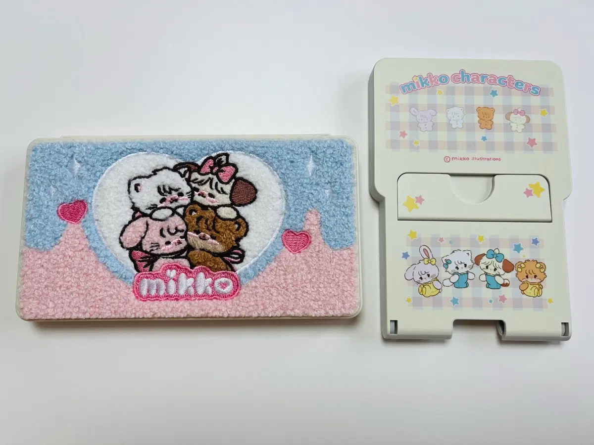 일괄) mikko 미꼬 미코 닌텐도 칩 케이스 & 스탠드 거치대 2종 세트