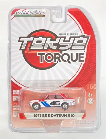 GREENLIGHT 1/64 도쿄 토크 시리즈 2 1971 BRE DATSUN 510 #46 29900-C