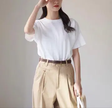 RYE TENDER 니트 T셔츠 화이트