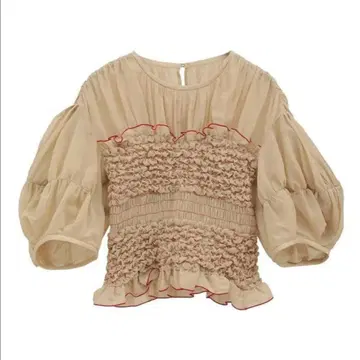 CLANE COLOR STITCHED SHIRRING TOPS