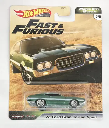 MATTEL HOTWHEEL MOTOR CITY MUSCLE FAST&FURIOUS '72 포드 그란 토리노 스포츠 2/5