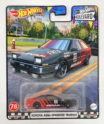 MATTEL HOTWHEELS BOULEVARD TOYOTA AE86 SPRINTER TRUENO/ADVAN #23 78