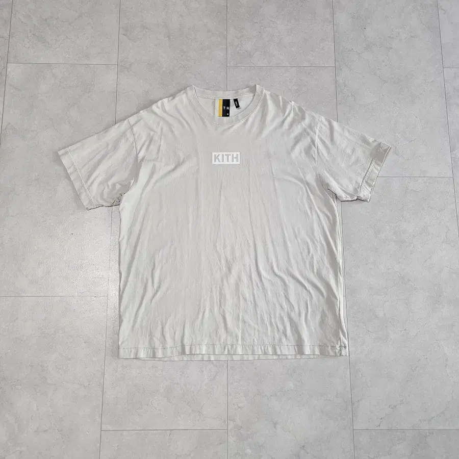 KITH 키스 박스로고 반팔티 라이트 그레이