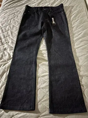 플레어 데님 부츠컷 블랙 swag