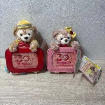 디즈니 30주년 더피 셰리메이 봉제 인형 포함 패스 케이스