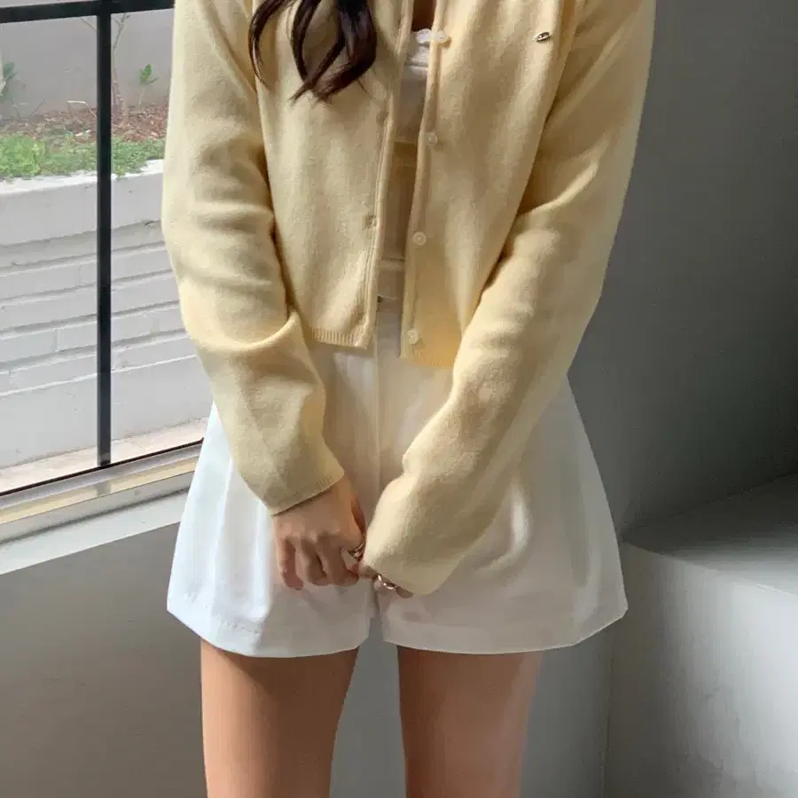 펜던트 가디건 옐로우