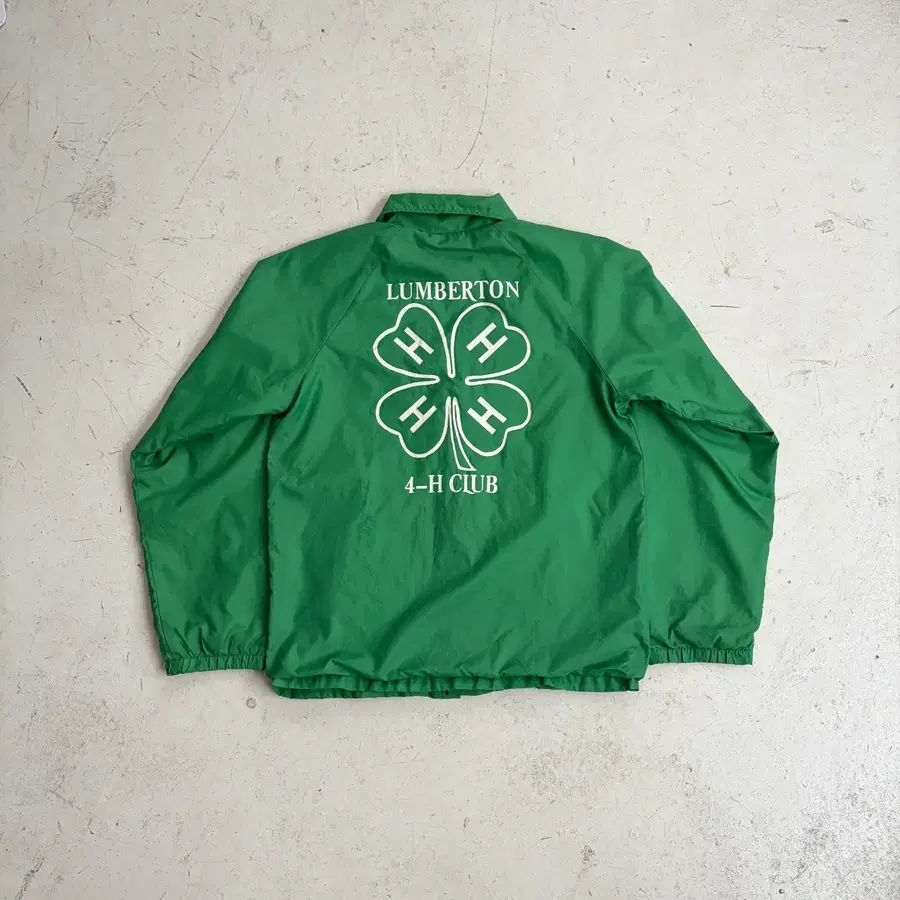 80s USA 4-H Club 빈티지 나일론 바시티 자켓 S
