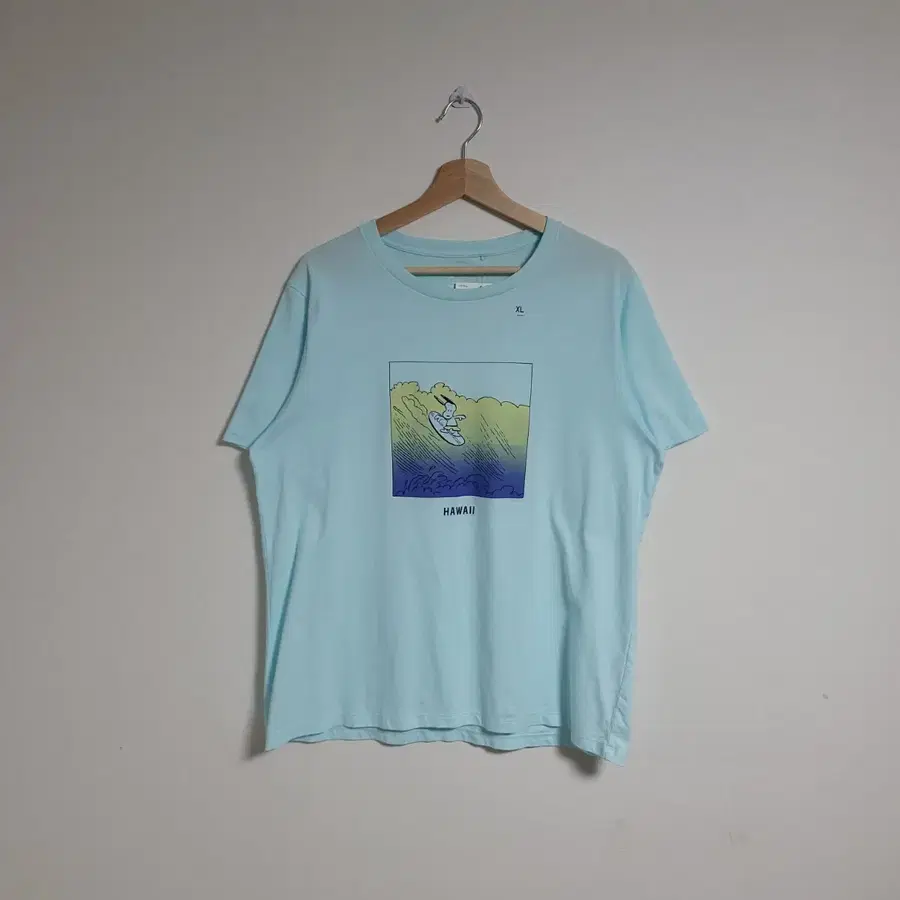 (XL) 새상품 UNIQLO 유니클로 스누피 하와이 티셔츠
