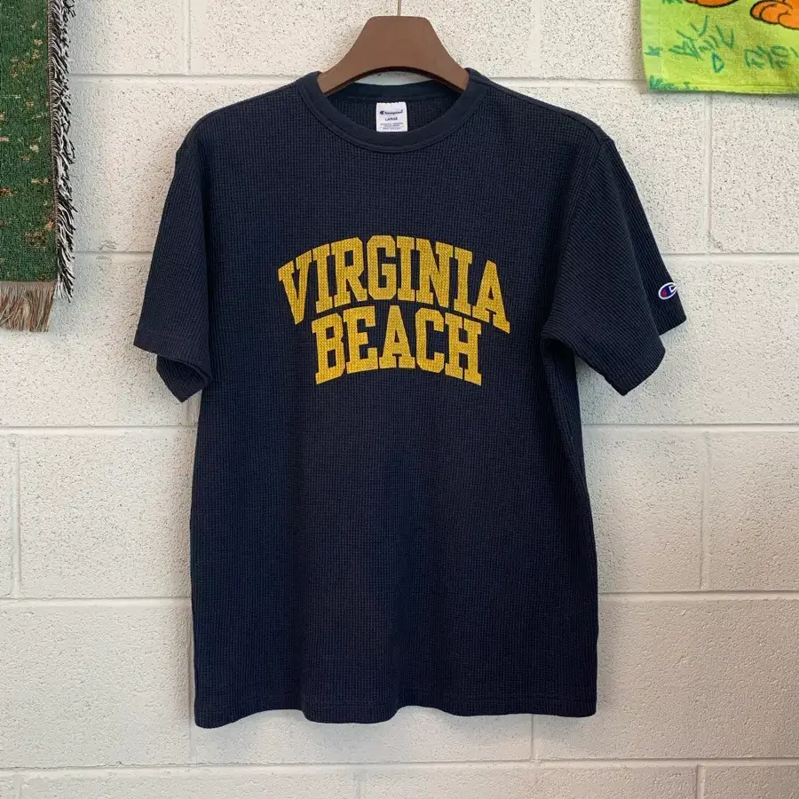 챔피언 그래픽 베이직 와플 티셔츠