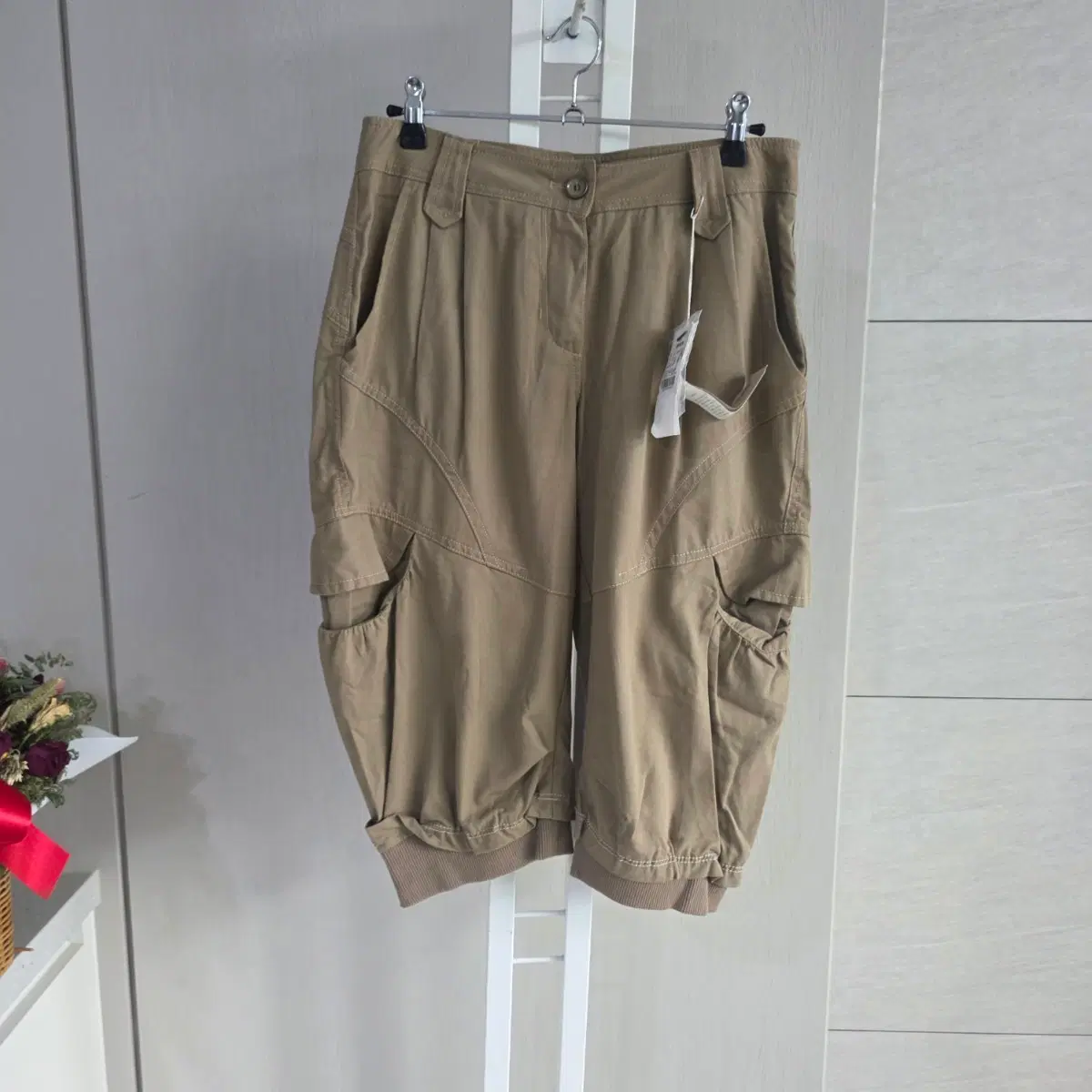 BNX카고 반바지 베이지색