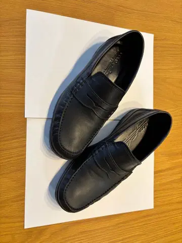 ecco 블랙 로퍼 남성용 25.5cm