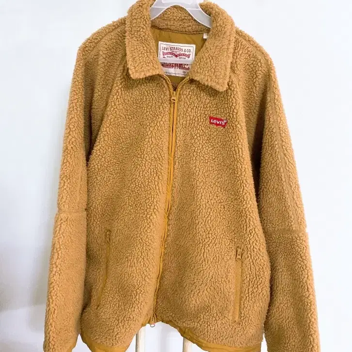 몽빈티지(XL)리바이스남자오버핏투웨이지퍼뽀글이점퍼