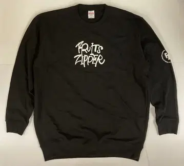 FC 한정판 FRUITS ZIPPER 맨투맨 ver.2 XL/블랙
