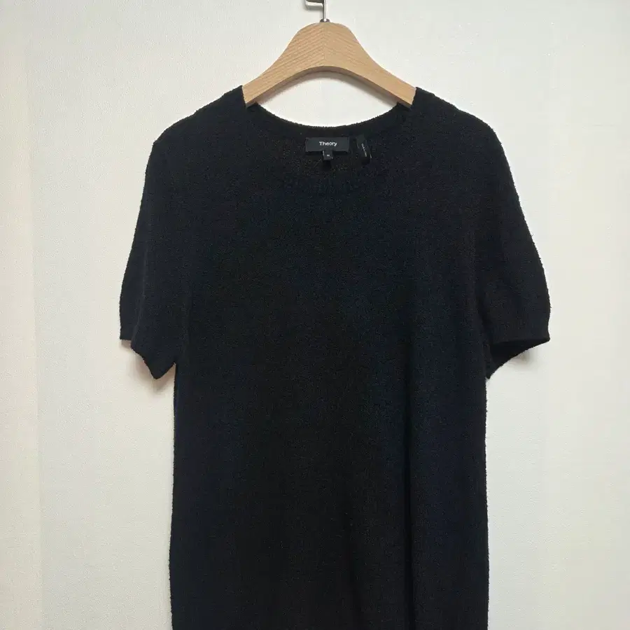 띠어리 실크 혼방 부클 반팔티 블랙(M) 260811_1