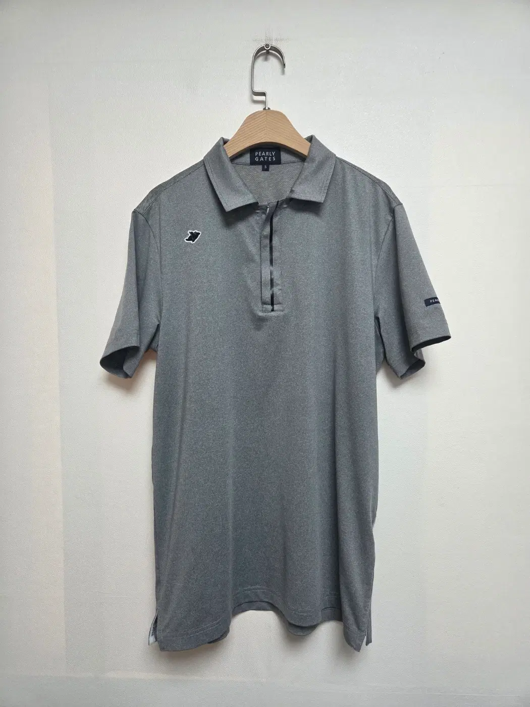 파리게이츠 남성 골프 반집업 반팔티 그레이(L) 260811_6