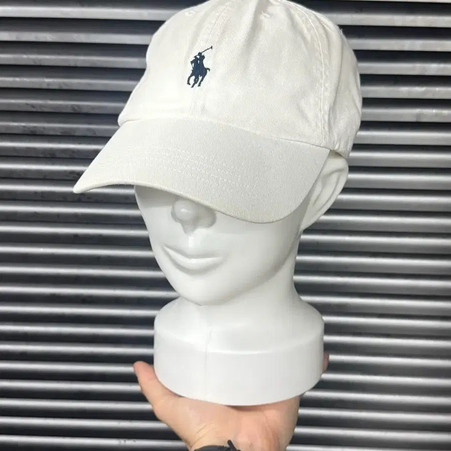 폴로 랄프로렌 흰색 화이트 볼캡 모자 코튼 치노 트윌 베이스볼캡
