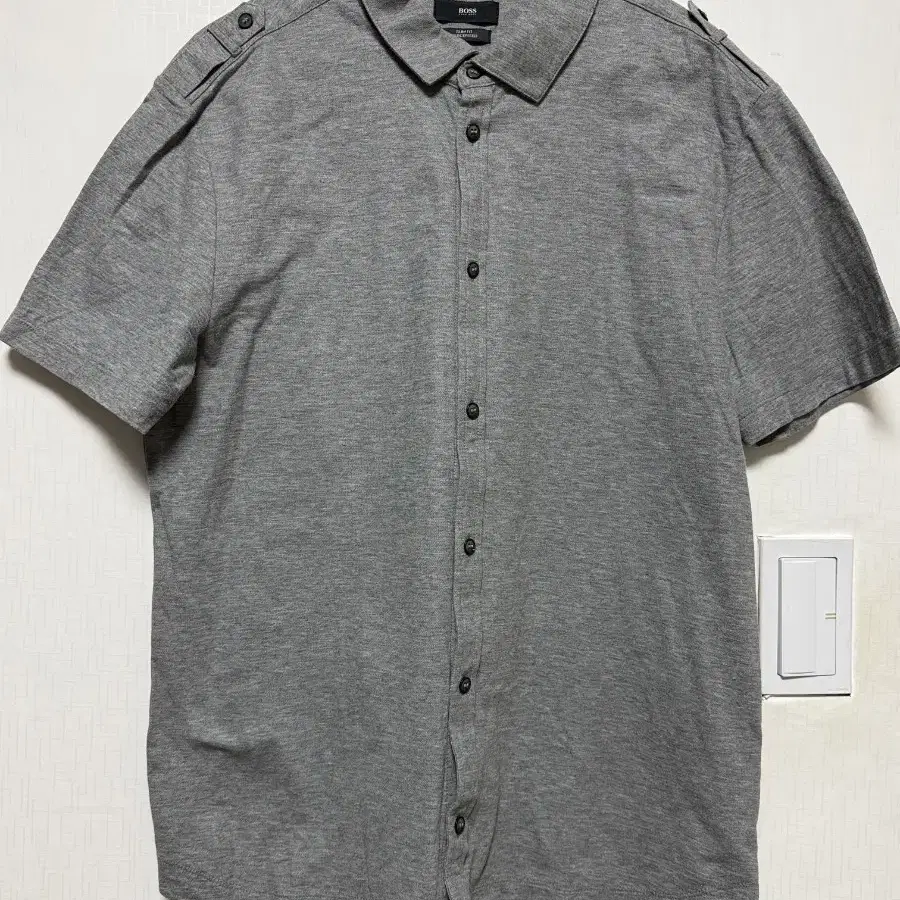 (XL)휴고보스 카라 반팔 셔츠