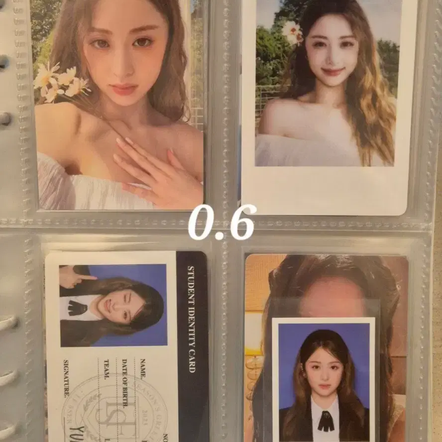 일괄)르세라핌 미공포 2023 시그 시즌그리팅 허윤진 아이디카드 증사 폴라 포카 양도