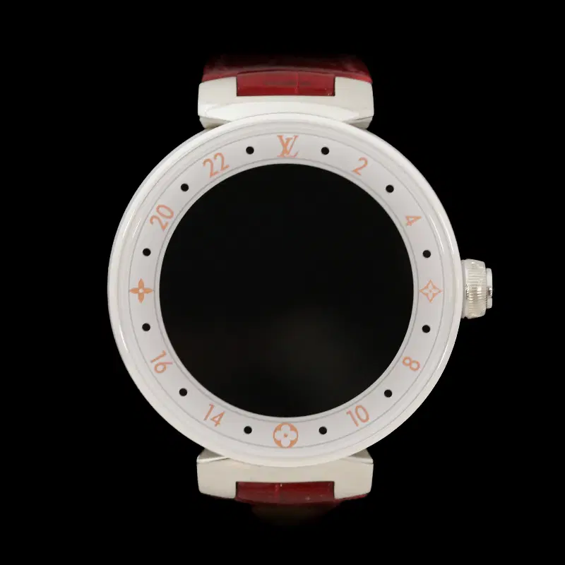 (정품)루이비통 QA080 땅부르 호라이즌 스마트워치 레드 스트랩 42mm