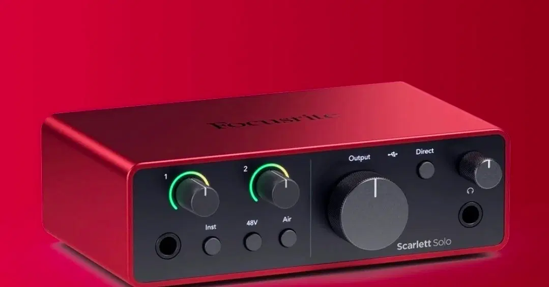Focusrite Scarlett Solo 오디오 인터페이스 4세대+오디오 테크니카 헤드폰