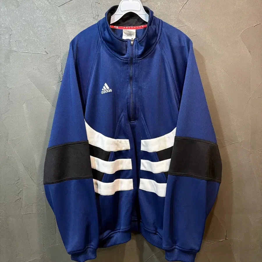 [L] ADIDAS 아디다스 반집업 져지