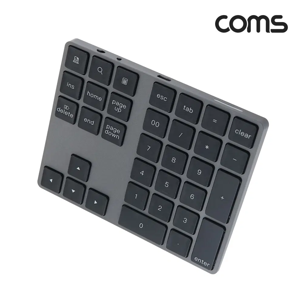 딜러가격(새상품)[AB350] Coms 블루투스 숫자 키패드 방향키 34Key 무선 휴대용 키보드