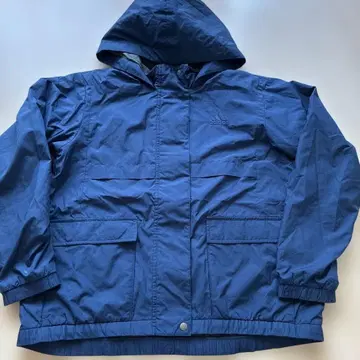 adidas 후드 부착 자켓 네이비